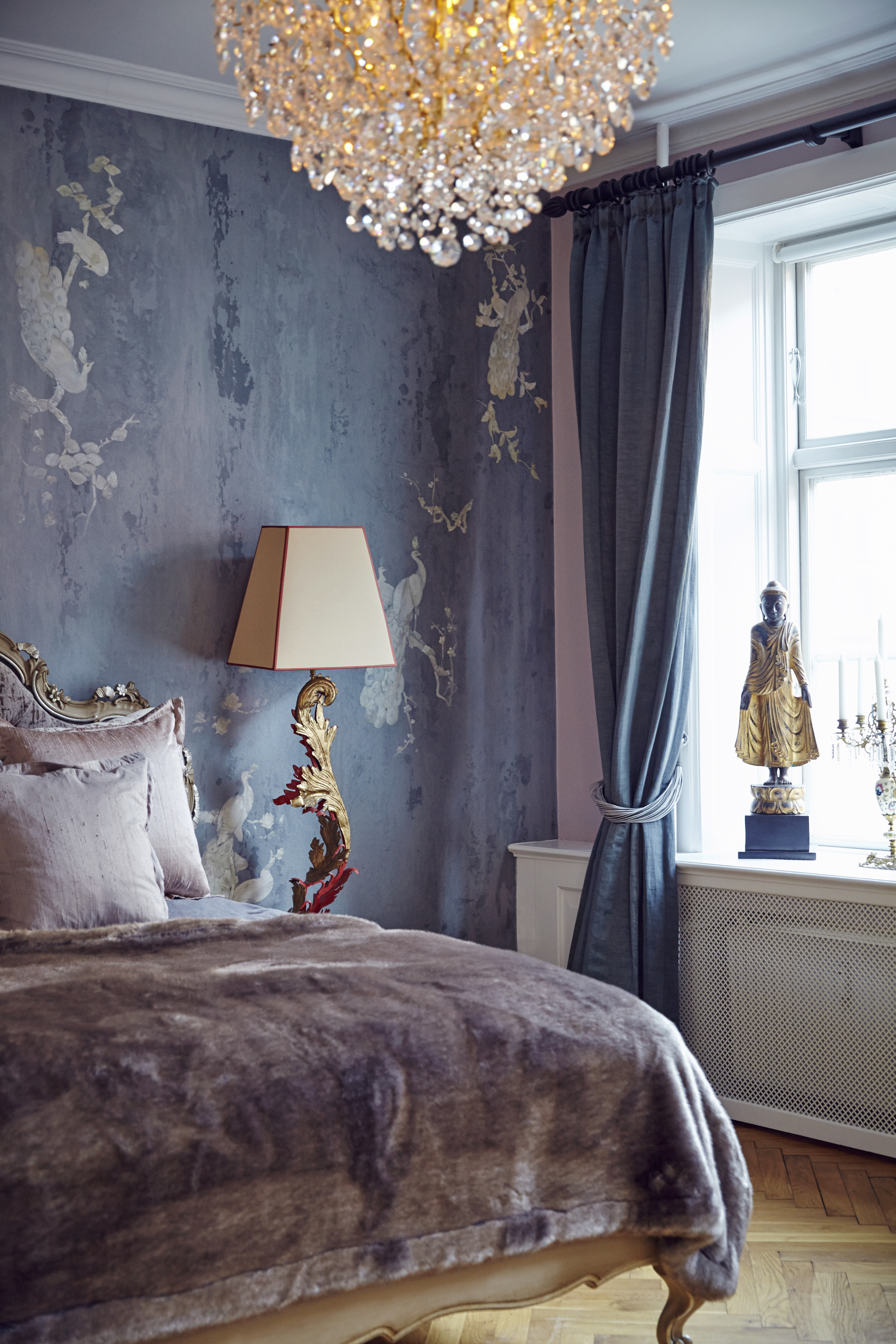 A bedroom at Lorelei's Concert Hall, Copenhagen
